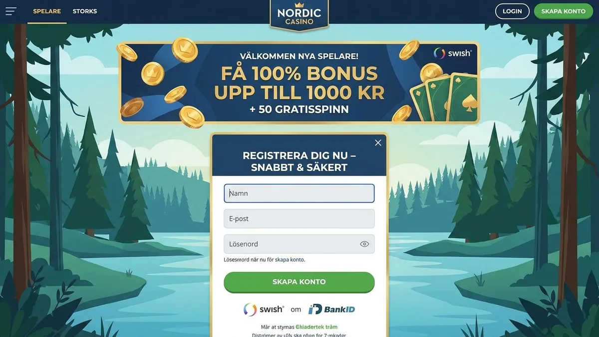 Registrering med bonus